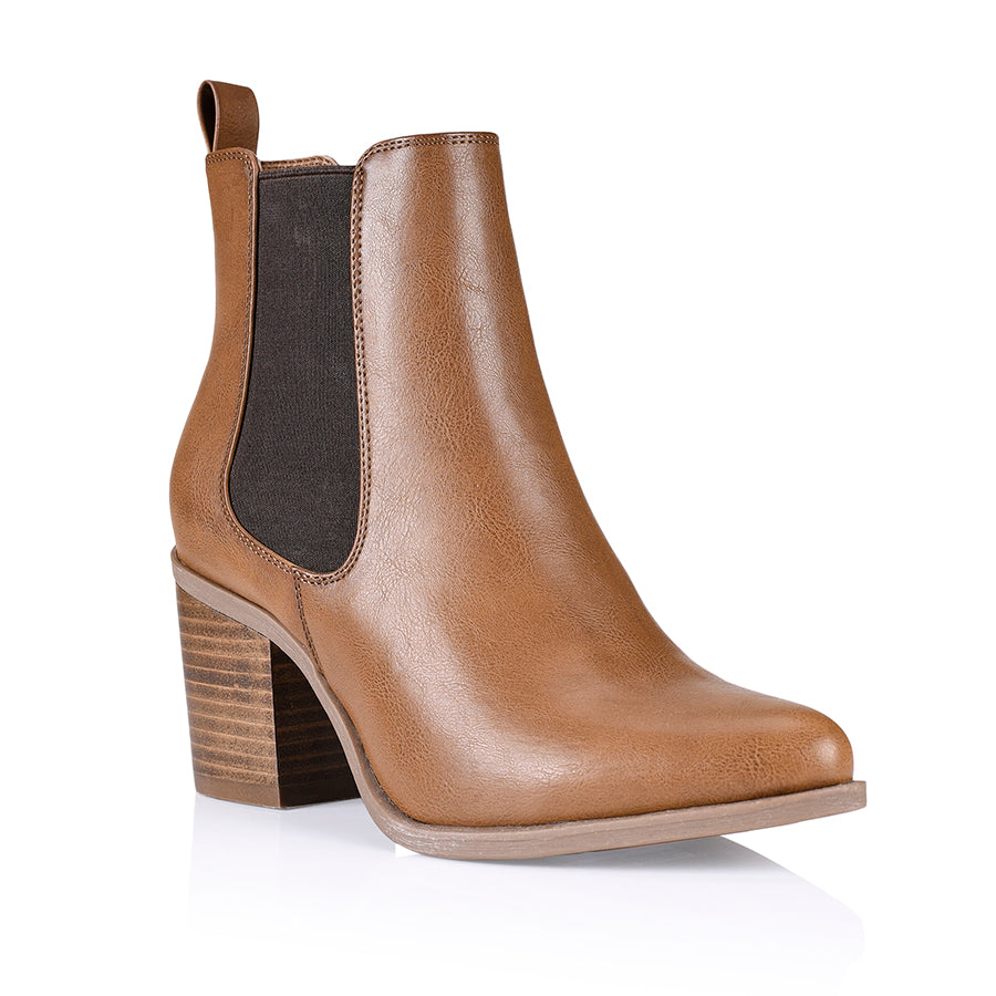 Samantha Chelsea Boots - Tan