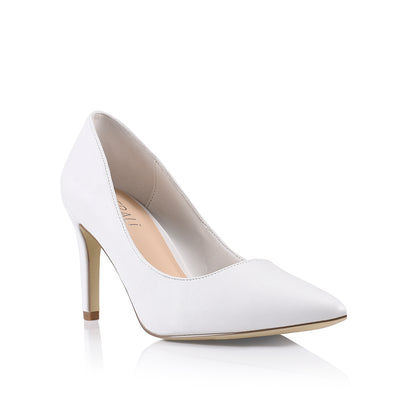 White Lace Sculptural Heel Pumps - CHARLES & KEITH US