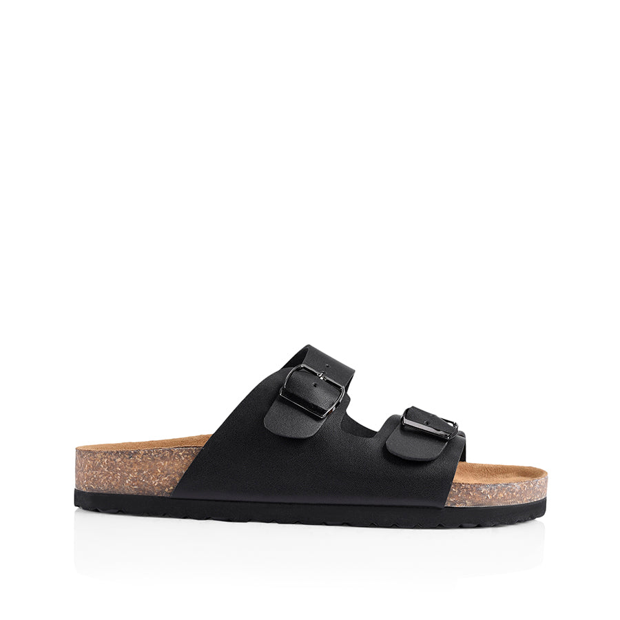 Xylo Footbed Slides - Black