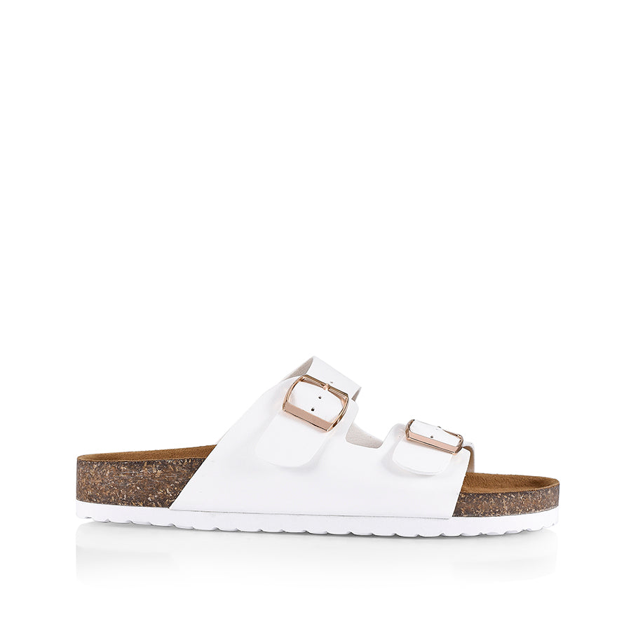 Xylo Footbed Slides - White