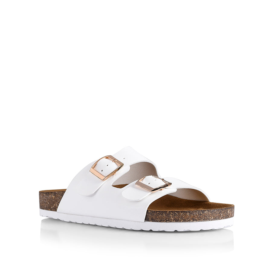 Xylo Footbed Slides - White