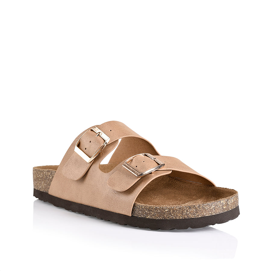Xylo Footbed Slides - Biscuit Softee